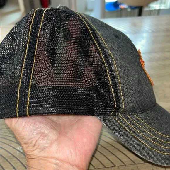 Hot 🥵 Wheels 🏎️ Patch Black 3” Lid Trucker Adjustable Trimmed Hat 🧢 - Picture 15 of 17